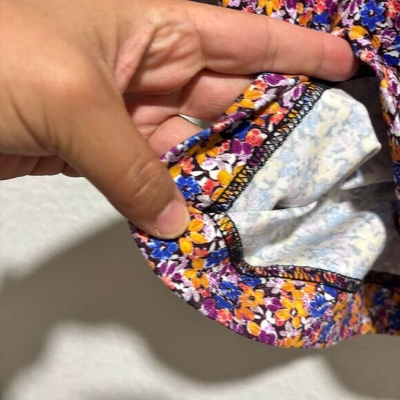 Rebecca Minkoff Womens Shift Dress Multicolor Medium Ditsy Floral Long Sleeve - Picture 5 of 8